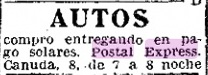 Barcelona-Postal-Express-advertisement- LAVANGUARDIA-01-Briefmarke-Stamp-Sello-Timbro–francobollo-Timbre-Frimærke-Postzegel-Známky-Poštneznamke-Znaczki